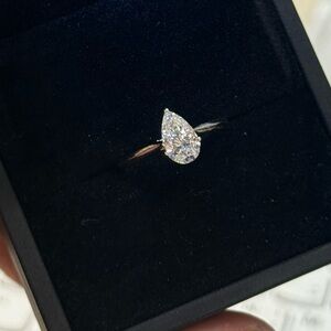 Pear Lab Grown Diamond Engagement Ring